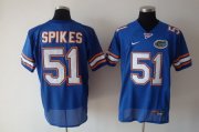 Wholesale Cheap Florida Gators #51 Spikes Blue Jersey