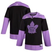 Wholesale Cheap Toronto Maple Leafs Adidas Hockey Fights Cancer Practice Jersey Black