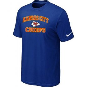 Wholesale Cheap Nike NFL Kansas City Chiefs Heart & Soul NFL T-Shirt Blue