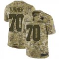 Wholesale Cheap Nike Panthers #70 Trai Turner Camo Youth Stitched NFL Limited 2018 Salute to Service Jersey
