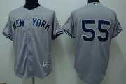 Wholesale Cheap Yankees #55 Hideki Matsui Stitched Grey Youth MLB Jersey