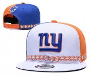 Wholesale Cheap New York Giants Team Logo White Blue 2019 Draft Adjustable Hat YD