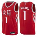 Wholesale Cheap Houston Rockets #1 Tracy McGrady Red Nike NBA Men's Stitched Swingman Jersey City Edition