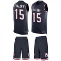Wholesale Cheap Nike Texans #15 Will Fuller V Navy Blue Team Color Men's Stitched NFL Limited Tank Top Suit Jersey