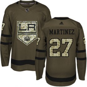 Wholesale Cheap Adidas Kings #27 Alec Martinez Green Salute to Service Stitched NHL Jersey