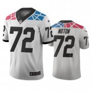 Wholesale Cheap Carolina Panthers #72 Taylor Moton White Vapor Limited City Edition NFL Jersey