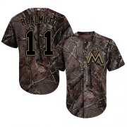 Wholesale Cheap marlins #11 JT Realmuto Camo Realtree Collection Cool Base Stitched MLB Jersey