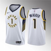 Wholesale Cheap Men's Indiana Pacers #1 Jarace Walker White 2023 Draft Association Edition Stitched Basketball Jersey