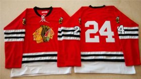 Wholesale Cheap Mitchell And Ness 1960-61 Blackhawks #24 Martin Havlat Red Stitched NHL Jersey