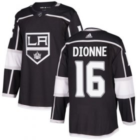 Wholesale Cheap Adidas Kings #16 Marcel Dionne Black Home Authentic Stitched NHL Jersey