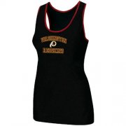 Wholesale Cheap Women's Nike Washington Redskins Heart & Soul Tri-Blend Racerback Stretch Tank Top Black