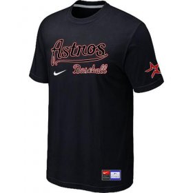 Wholesale Cheap MLB Houston Astros Black Nike Short Sleeve Practice T-Shirt