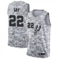 Wholesale Cheap Men's Nike San Antonio Spurs #22 Rudy Gay White Camo Basketball Swingman Earned Edition Jersey