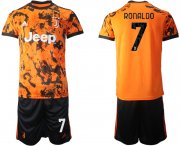 Wholesale Cheap Men 2020-2021 club Juventus Second away 7 orange Soccer Jerseys