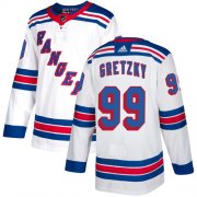 Wholesale Cheap Adidas Rangers #99 Wayne Gretzky White Away Authentic Stitched NHL Jersey