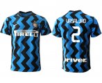 Wholesale Cheap Men 2020-2021 club Inter Milan home aaa versio 2 blue Soccer Jerseys