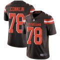 Wholesale Cheap Nike Browns #78 Jack Conklin Brown Team Color Men's Stitched NFL Vapor Untouchable Limited Jersey