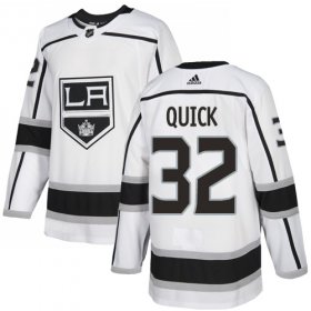 Wholesale Cheap Adidas Kings #32 Jonathan Quick White Road Authentic Stitched Youth NHL Jersey