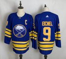Wholesale Cheap Men's Buffalo Sabres #9 Jack Eichel Blue Adidas 2020-21 Alternate Authentic Player NHL Jersey