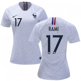 Wholesale Cheap Women\'s France #17 Rami Away Soccer Country Jersey