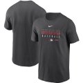 Wholesale Cheap Men's Cleveland Indians Nike Charcoal Authentic Collection Team Performance T-Shirt