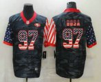 Wholesale Cheap Men's San Francisco 49ers #97 Nick Bosa USA Camo 2020 Salute To Service Stitched NFL Nike Limited Jersey