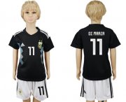Wholesale Cheap Argentina #11 Di Maria Away Kid Soccer Country Jersey