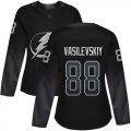 Wholesale Cheap Adidas Lightning #88 Andrei Vasilevskiy Black Alternate Authentic Women's Stitched NHL Jersey