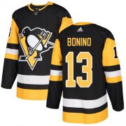 Wholesale Cheap Adidas Penguins #13 Nick Bonino Black Home Authentic Stitched NHL Jersey