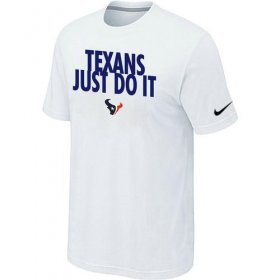 Wholesale Cheap Nike Houston Texans Just Do It White T-Shirt