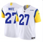 Cheap Men's Los Angeles Rams #27 Tre'Davious White White 2024 F.U.S.E. Vapor Untouchable Football Stitched Jersey