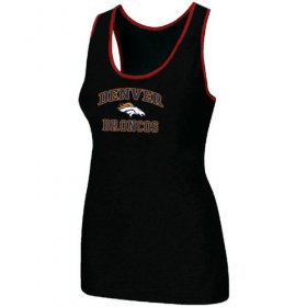 Wholesale Cheap Women\'s Nike Denver Broncos Heart & Soul Tri-Blend Racerback Stretch Tank Top Black
