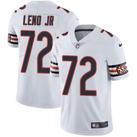Wholesale Cheap Nike Bears #72 Charles Leno Jr White Men\'s Stitched NFL Vapor Untouchable Limited Jersey