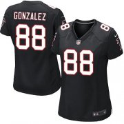 Wholesale Cheap Nike Falcons #88 Tony Gonzalez Black Alternate Women's Stitched NFL Elite Jersey