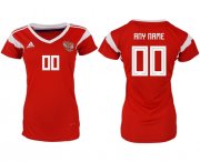 Wholesale Cheap Women's Russia Personalized Home Soccer Country Jersey