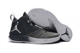 Wholesale Cheap Air Jordan Super Fly 5 X Shoes Black/Grey