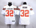 Wholesale Cheap Nike Browns #32 Jim Brown White Men's Stitched NFL New Elite Jersey
