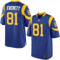 Wholesale Cheap Nike Rams #81 Gerald Everett Royal Blue Alternate Youth Stitched NFL Elite Jersey
