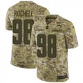 Wholesale Cheap Nike Chargers #98 Isaac Rochell Camo Men's Stitched NFL Limited 2018 Salute To Service Jersey