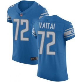 Wholesale Cheap Nike Lions #72 Halapoulivaati Vaitai Blue Team Color Men\'s Stitched NFL Vapor Untouchable Elite Jersey