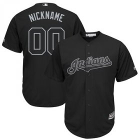 Wholesale Cheap Cleveland Indians Majestic 2019 Players\' Weekend Cool Base Roster Custom Jersey Black