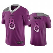 Wholesale Cheap Minnesota Vikings #8 Kirk Cousins Purple Vapor Limited City Edition NFL Jersey