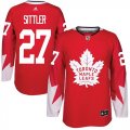 Wholesale Cheap Adidas Maple Leafs #27 Darryl Sittler Red Team Canada Authentic Stitched NHL Jersey