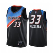 Wholesale Cheap Nike Thunder #33 Mike Muscala Black NBA Swingman 2020-21 City Edition Jersey