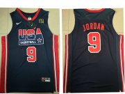 Wholesale Cheap 1992 Olympics Team USA #9 Michael Jordan Navy Blue Swingman Jersey