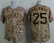 Wholesale Cheap Pirates #25 Gregory Polanco Camo Alternate Cool Base Stitched MLB Jersey