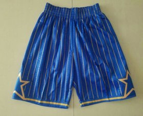 Wholesale Cheap Men\'s Orlando Magic Blue 1994-95 Hardwood Classics Soul Swingman Throwback Shorts