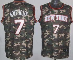 Wholesale Cheap New York Knicks #7 Carmelo Anthony Camo Fashion Jersey