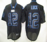 Wholesale Cheap Colts #12 Andrew Luck Lights Out Black Stitched NFL Jersey