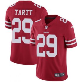 Wholesale Cheap Nike 49ers #29 Jaquiski Tartt Red Team Color Youth Stitched NFL Vapor Untouchable Limited Jersey